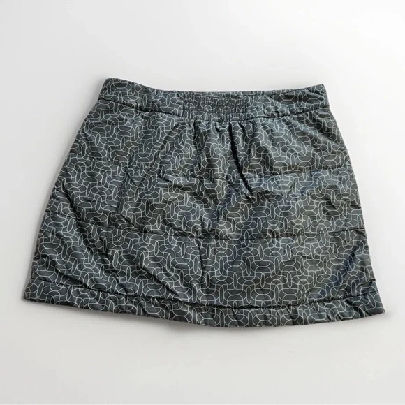 MOUNTAIN HARDWEAR Trekkin Insulated Thermal Nylon Quilted Mini Skirt Sz L - Picture 2 of 6